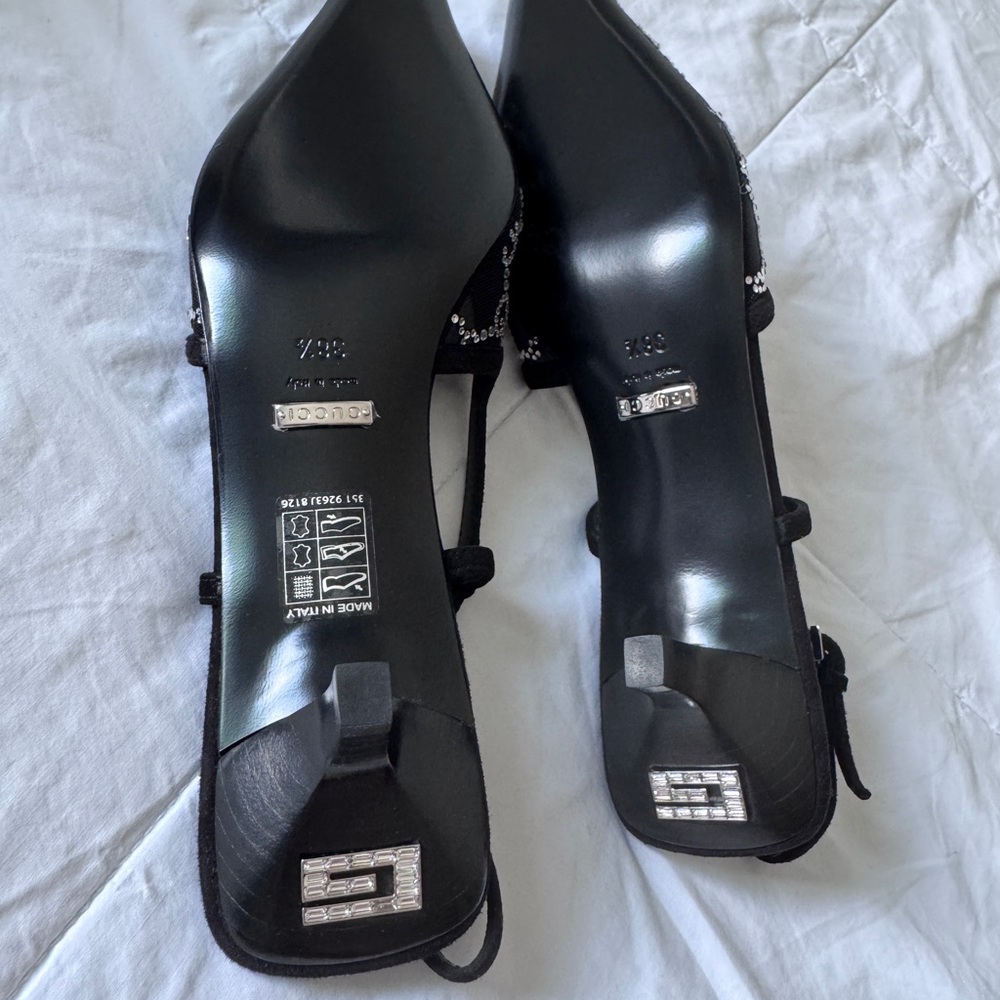 Gucci Women's GG Crystal Slingback Pump - Size 38.5 IT/ 8.5US - Picture 4 of 16